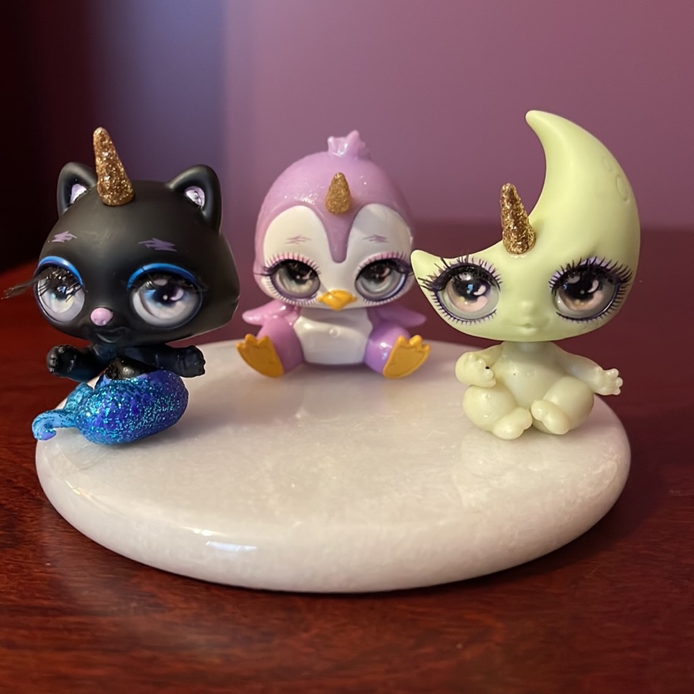 Poopsie Cutie Tooties ,Moonie, penguin, mermaid.